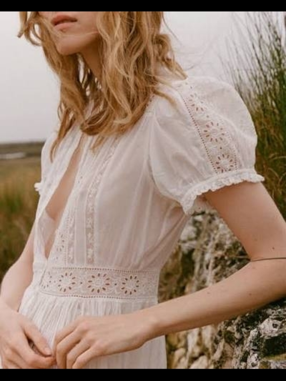 Dôen Windsor Dress White Boho Lace Maxi Dress